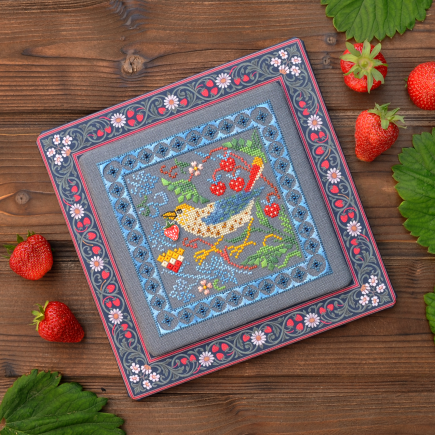 Serie with decorative fabrics